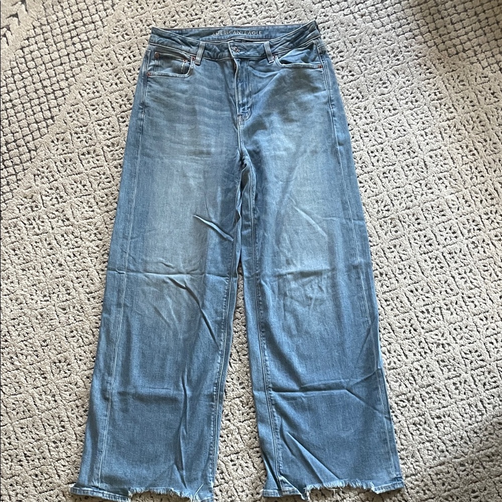 AE super high-rise baggy wide leg jeans